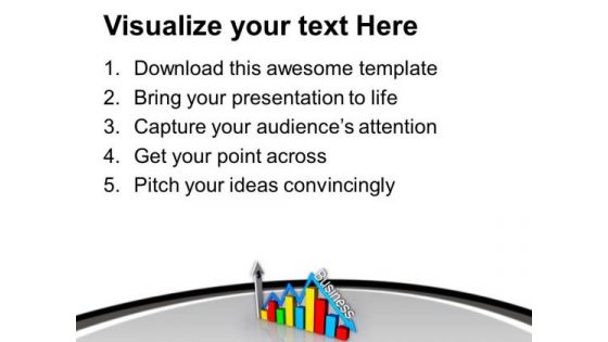 Arrow Shows Business Ups Down PowerPoint Templates Ppt Backgrounds For Slides 0513