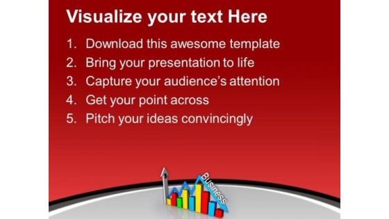Arrow Shows Business Ups Down PowerPoint Templates Ppt Backgrounds For Slides 0513