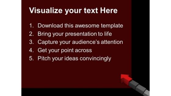 Arrow Stairs Success PowerPoint Templates And PowerPoint Themes 0812