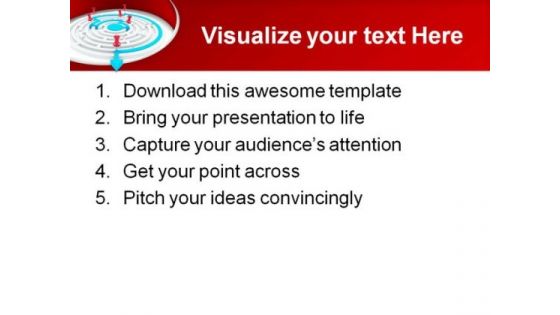 Arrow Success Maze Business PowerPoint Themes And PowerPoint Slides 0511