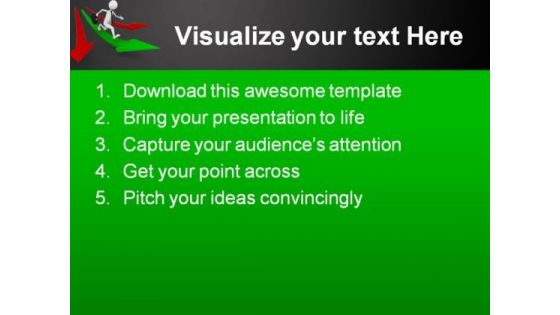 Arrow To Success Business PowerPoint Themes And PowerPoint Slides 0811
