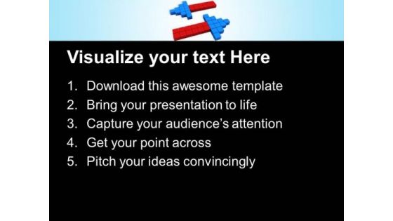 Arrow With Cubes Shapes PowerPoint Templates And PowerPoint Themes 1012
