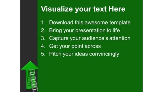 Arrow With Stairs Up Future PowerPoint Templates And PowerPoint Themes 1012