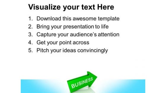 Arrow With Word Business PowerPoint Templates And PowerPoint Themes 0812