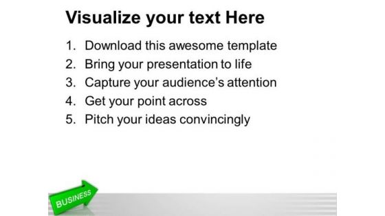 Arrow With Word Business PowerPoint Templates Ppt Background For Slides 1112