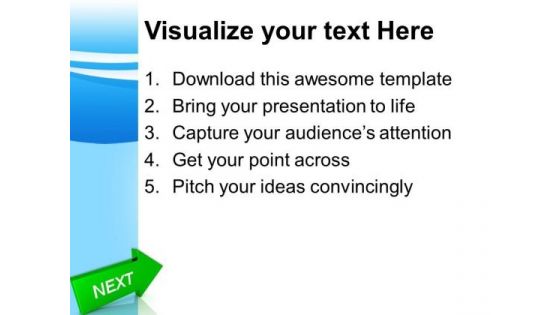 Arrow With Word Next PowerPoint Templates And PowerPoint Themes 0812