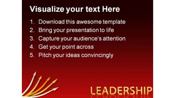 Arrows01 Leadership PowerPoint Themes And PowerPoint Slides 0411