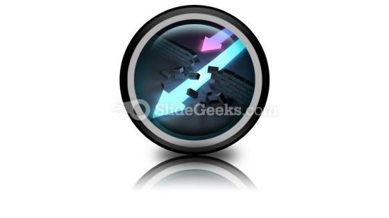 Arrows Breaking PowerPoint Icon Cc
