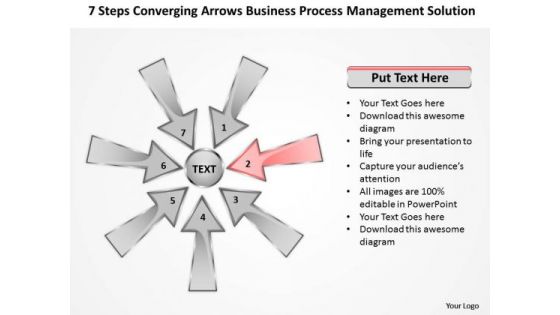 Arrows Business Process Management Solution Cicular Cycle PowerPoint Slides