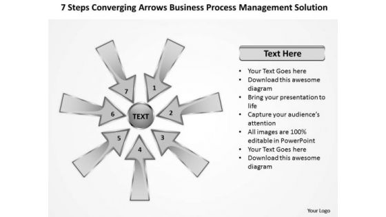 Arrows Business Process Management Solution Ppt 1 Cycle PowerPoint Slides