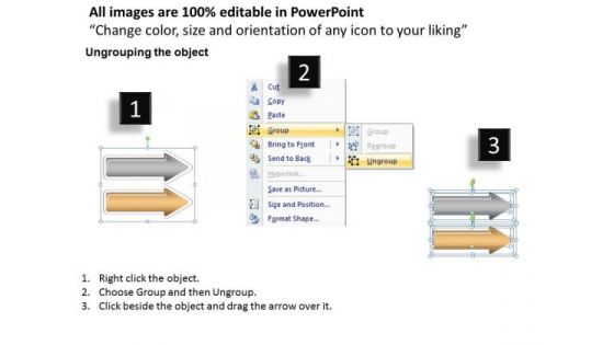 Arrows For PowerPoint Free 2 Stages Directional Process Ppt Templates
