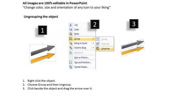 Arrows For Ppt Analysis Diagram 2 Stages PowerPoint Templates Backgrounds Slides