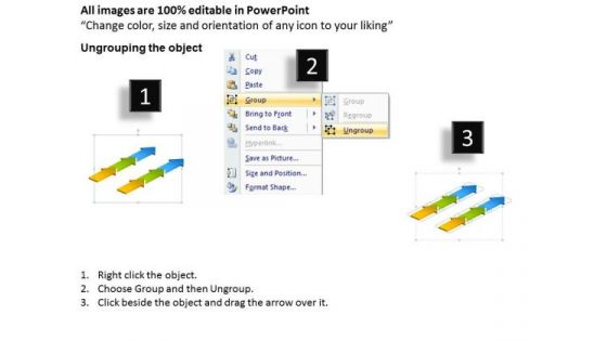 Arrows For Ppt Baseline To Measure Improvements PowerPoint Templates Backgrounds Slides