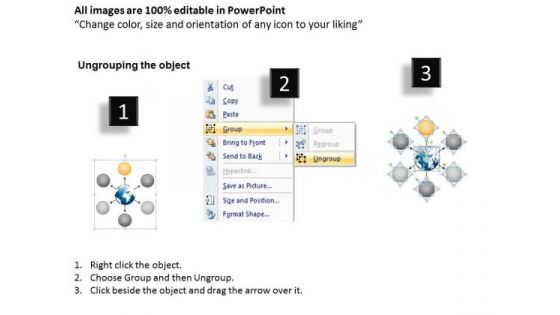 Arrows Graphical View Of Different Aspects Circular Circular Network PowerPoint Templates