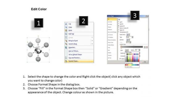 Arrows Graphical View Of Different Aspects Circular Network PowerPoint Templates