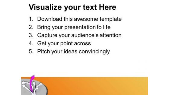 Arrows In Different Direction With Leader PowerPoint Templates Ppt Backgrounds For Slides 0313