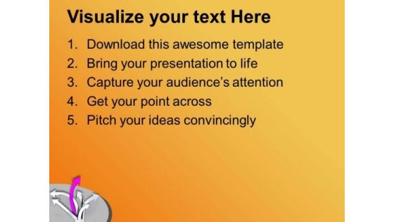 Arrows In Different Direction With Leader PowerPoint Templates Ppt Backgrounds For Slides 0313