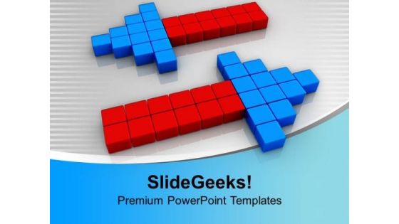 Arrows In Opposite Direction Future PowerPoint Templates Ppt Backgrounds For Slides 0113