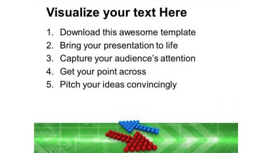 Arrows Opposite Directions Success PowerPoint Templates And PowerPoint Themes 0912