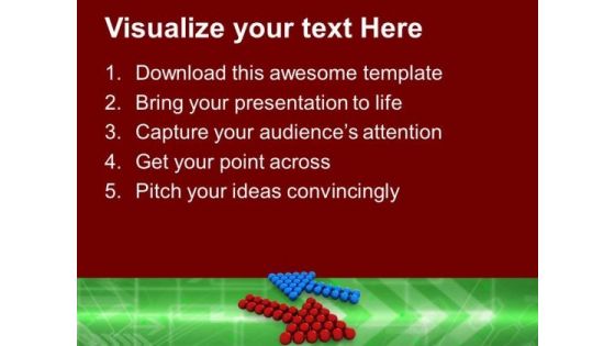 Arrows Opposite Directions Success PowerPoint Templates And PowerPoint Themes 0912