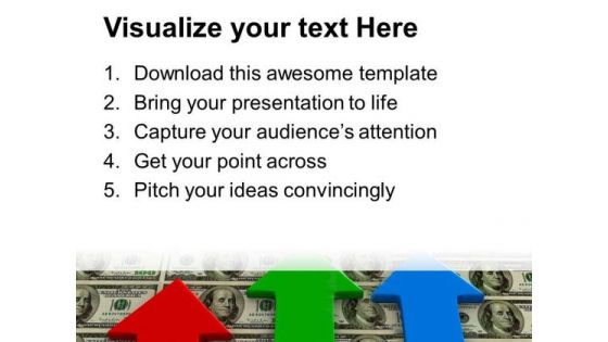 Arrows Over Dollar Money PowerPoint Templates And PowerPoint Themes 1112