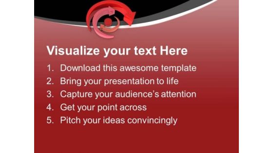 Arrows Pointing A Center Point PowerPoint Templates Ppt Backgrounds For Slides 0713
