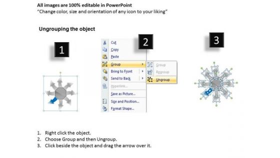 Arrows Pointing Different Directions Ppt Circular Flow Process Chart PowerPoint Slides