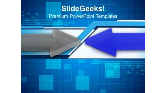 Arrows Pointing Each Other PowerPoint Templates And PowerPoint Themes 0812