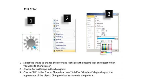 Arrows Pointing To Good Business Ideas Circular Flow Layout Diagram PowerPoint Slides