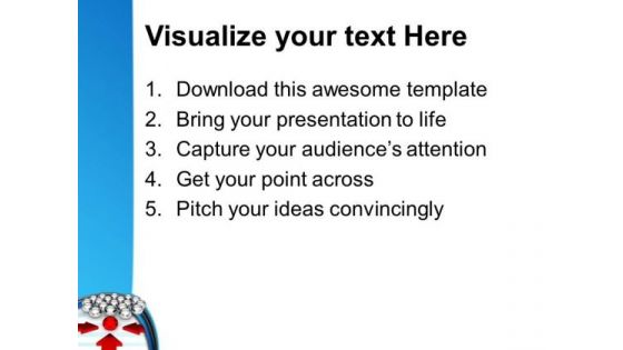 Arrows Pointing Towards Leader Leadership PowerPoint Templates Ppt Backgrounds For Slides 1112