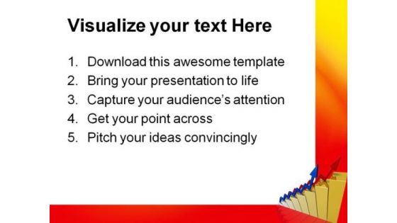 Arrows Shows Success Sales PowerPoint Themes And PowerPoint Slides 0411