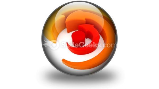 Arrows Spinning PowerPoint Icon C