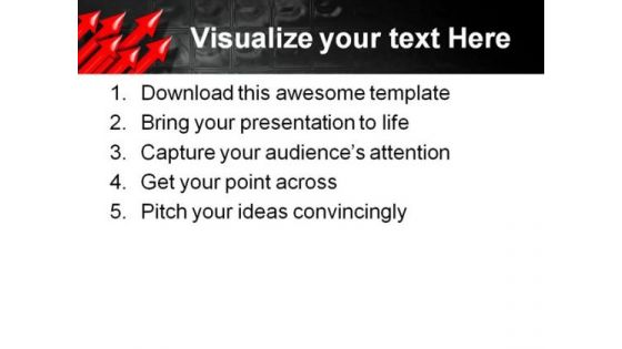 Arrows Symbol PowerPoint Template 0810