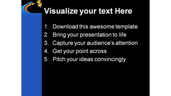 Arrows With Dollar Money PowerPoint Themes And PowerPoint Slides 0411