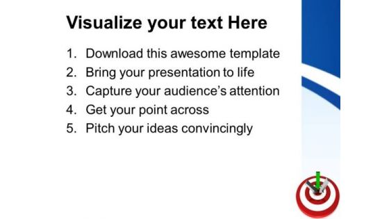 Arrows With Target Business PowerPoint Templates And PowerPoint Themes 0712