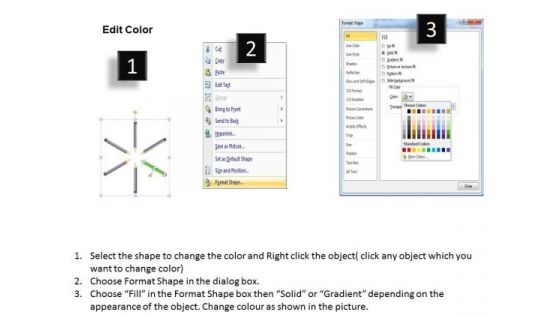 Art With Color Pencils In Circular Flow Business Plan PowerPoint Template