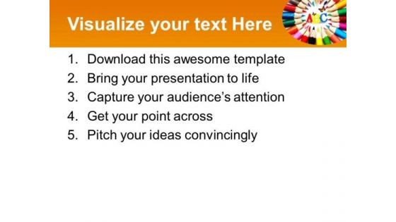 Artistic Pencils Education PowerPoint Templates And PowerPoint Themes 0512