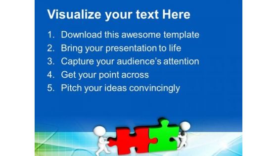 Assembling Of Puzzle Pieces Business Solution PowerPoint Templates Ppt Backgrounds For Slides 0813