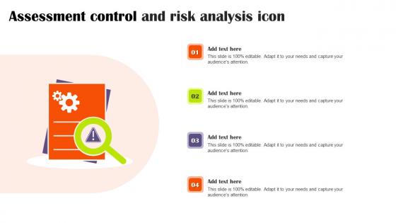 Assessment Control And Risk Analysis Icon Clipart Pdf