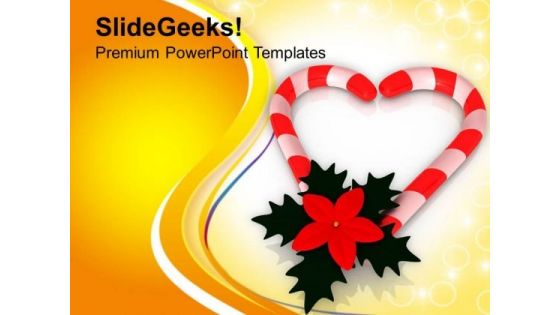 Assortment Of Best Christmas Candies PowerPoint Templates Ppt Backgrounds For Slides 0513