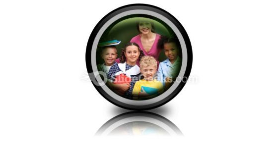 At School PowerPoint Icon Cc