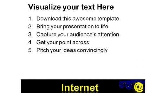 At Symbol Internet PowerPoint Templates And PowerPoint Backgrounds 0211