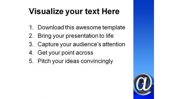 At Symbol Internet PowerPoint Templates And PowerPoint Backgrounds 0311