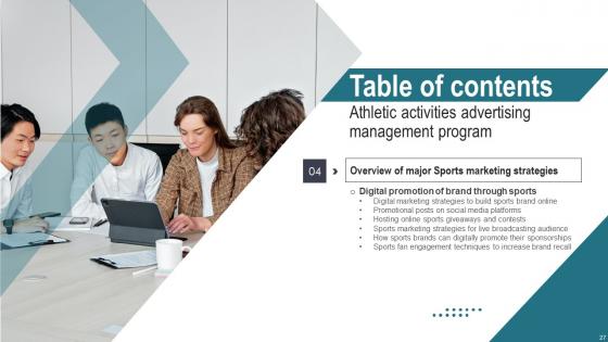 Athletic Activities Advertising Management Program Ppt Powerpoint Presentation Complete Deck