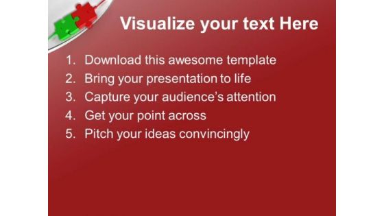 Attach Two Solution For Business PowerPoint Templates Ppt Backgrounds For Slides 0413