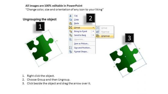 Attached Puzzle Pieces Fitting 1 PowerPoint Slides And Ppt Diagram Templates
