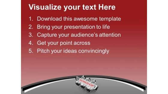 Attain Workshops Regularly PowerPoint Templates Ppt Backgrounds For Slides 0613