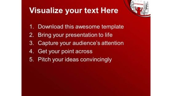 Attention To Advertise By Audience PowerPoint Templates Ppt Backgrounds For Slides 0413
