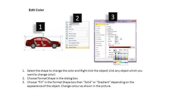 Auto Red Family Car PowerPoint Slides And Ppt Diagram Templates
