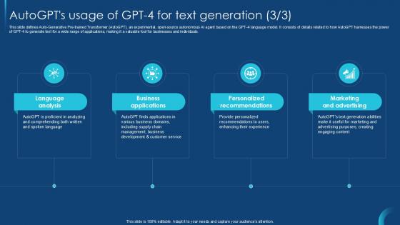 AutoGPTs Usage Of Self Guided GPT 4 PPT Example CHATGPT SS V